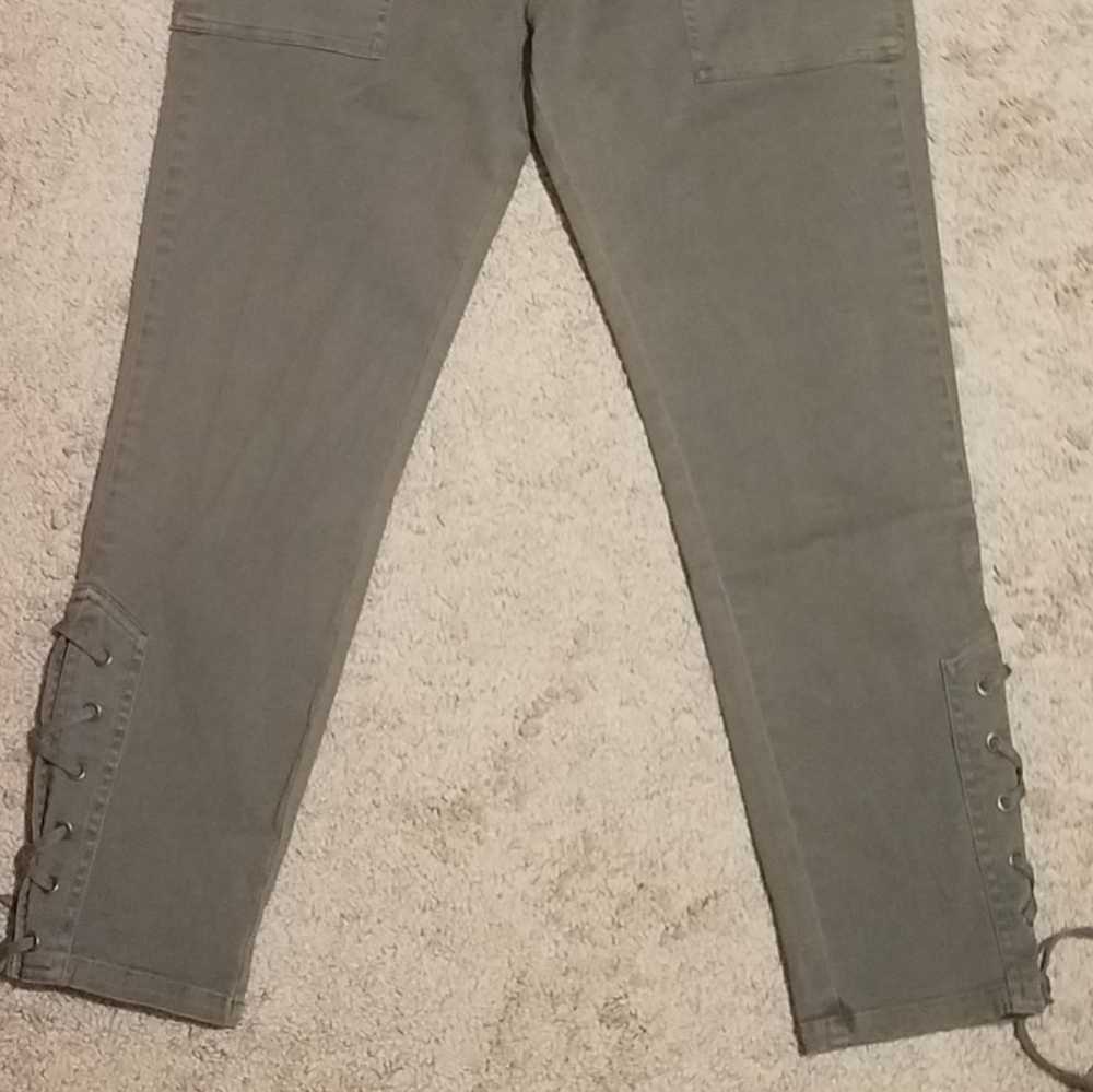 Pistola high rise green khaki ankle skinny pants major general size 28 - Picture 5 of 8